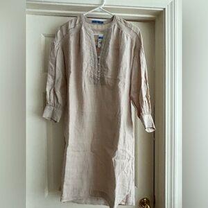 NWT JMcLaughlin Nylee Linen dress Sz XS Khaki